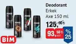 AXE DEODORANT ERKEK AXE DEODORANT ERKEK